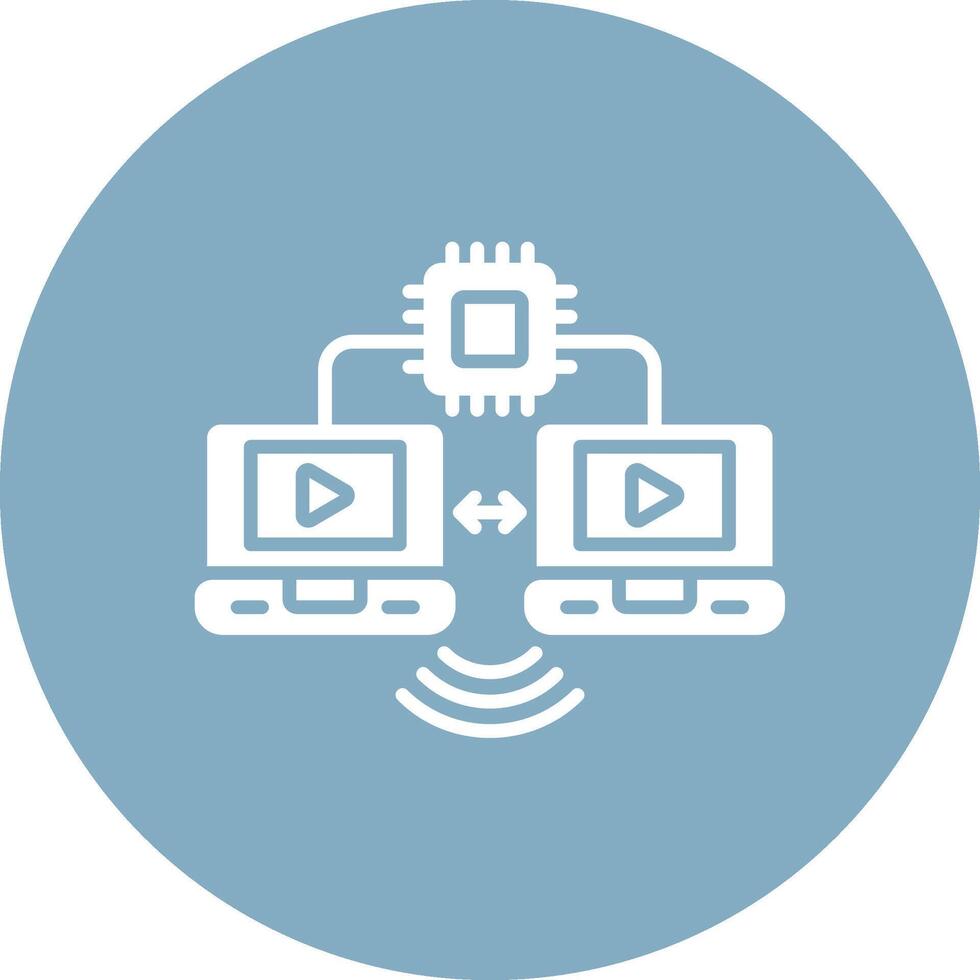 Lan Responsive Icon Badge vector