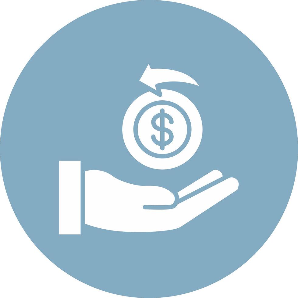 Money Back Guarantee Shadowed Icon Style vector