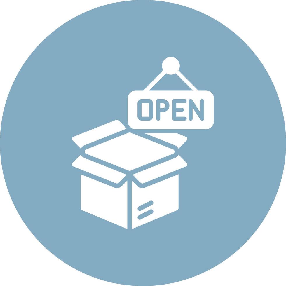 Open 3D Styled Symbol vector