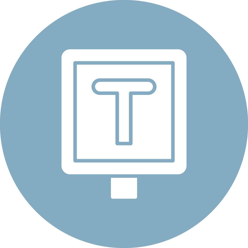 T Junction Color Enhanced Graphic vector