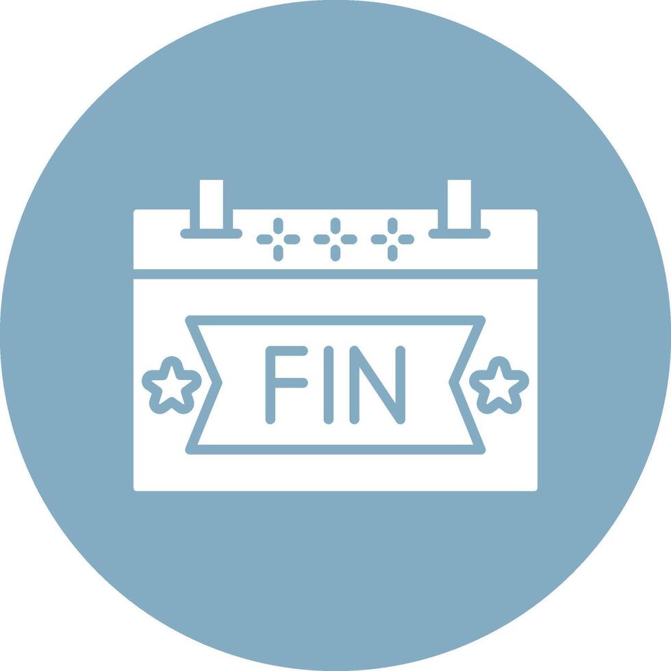The End Web Interface Symbol vector