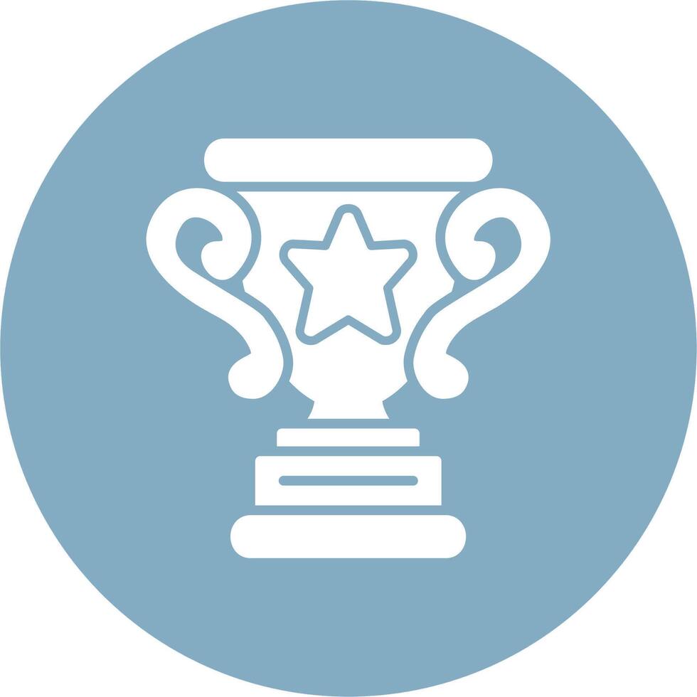 Trophy Star Gradient Tint Artwork vector