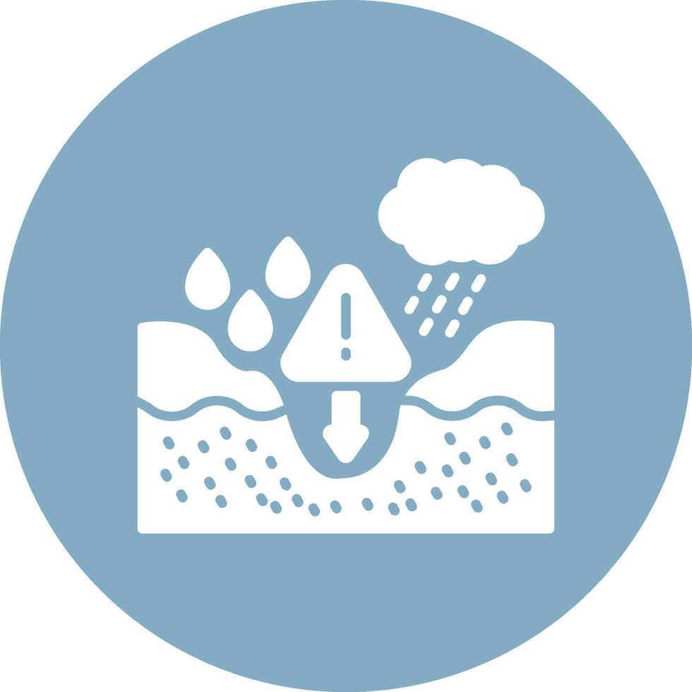 Water Scarcity Pastel Theme Icon vector