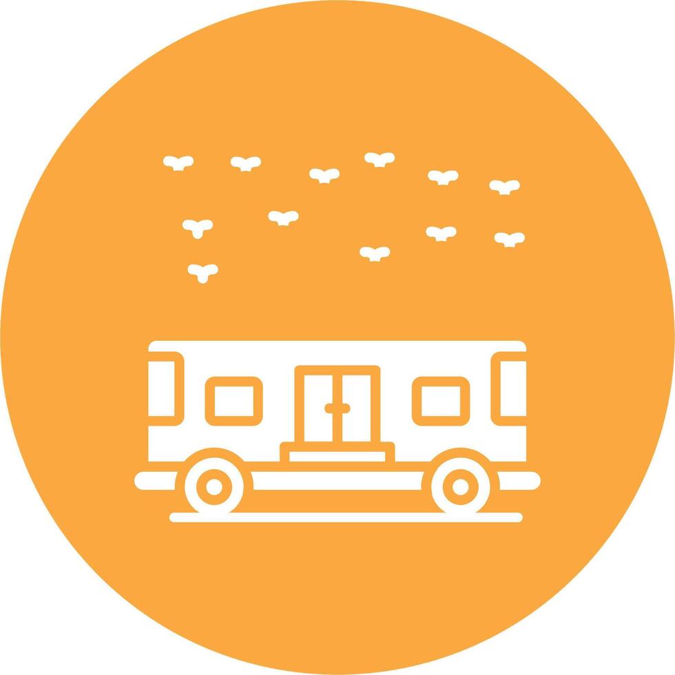 Bus Thin Line Design vector