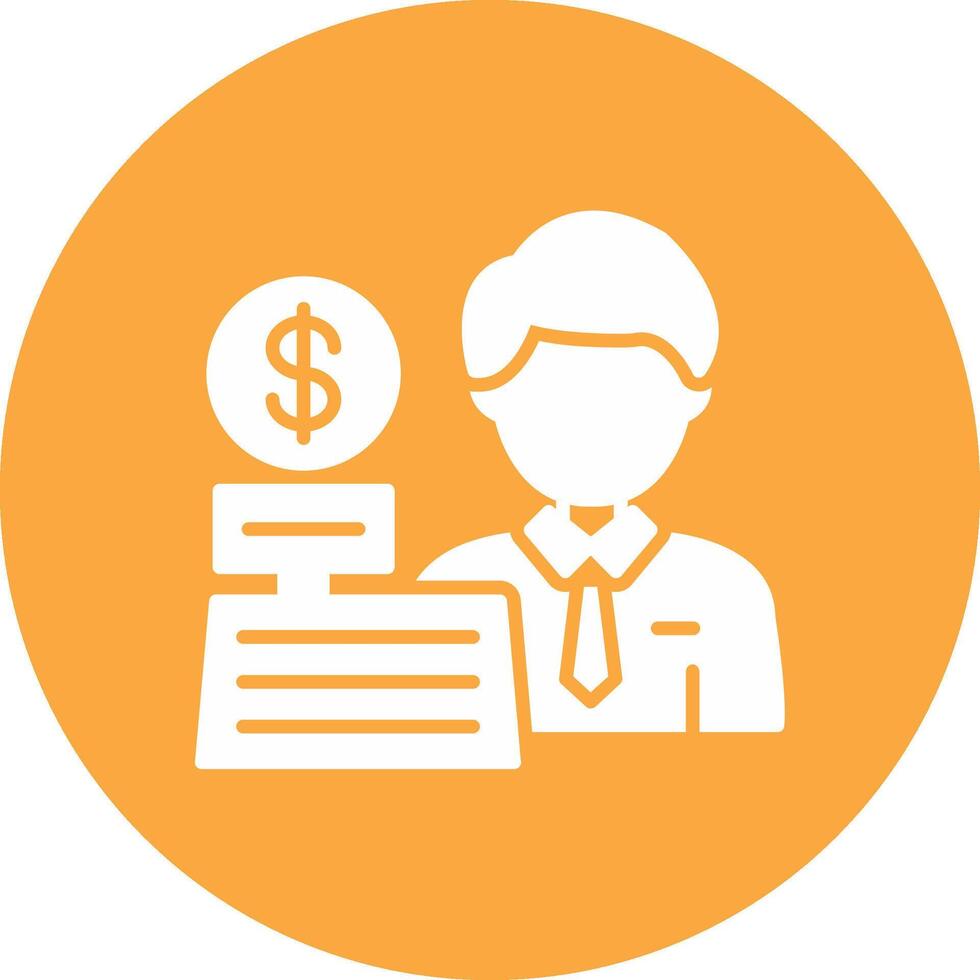 Cashier High Detail Symbol vector