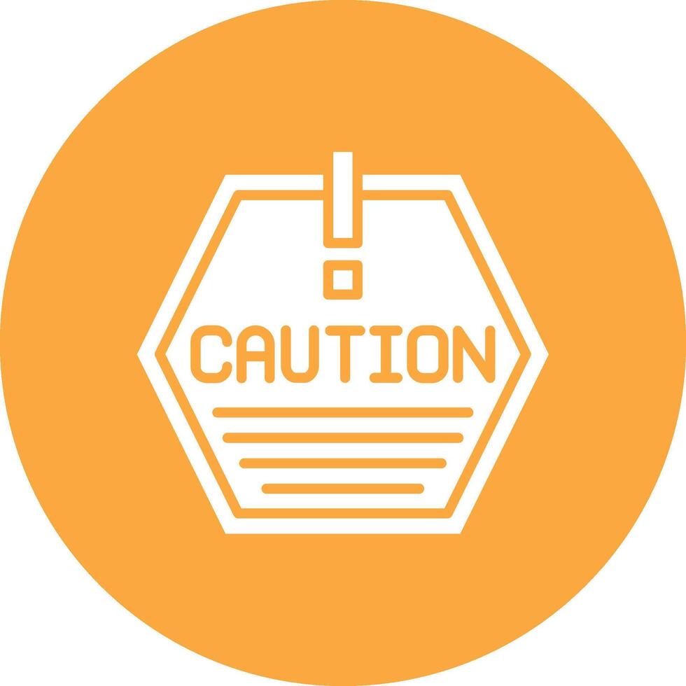Caution Bold App Illustration vector