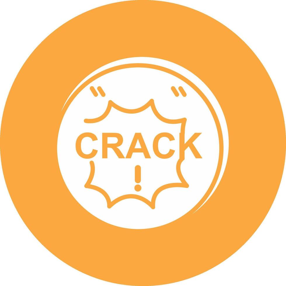 Crack Gradient Tint Artwork vector