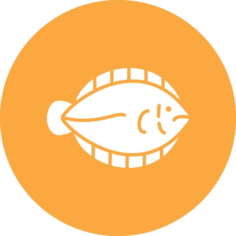 Flounder Responsive Icon Badge vector
