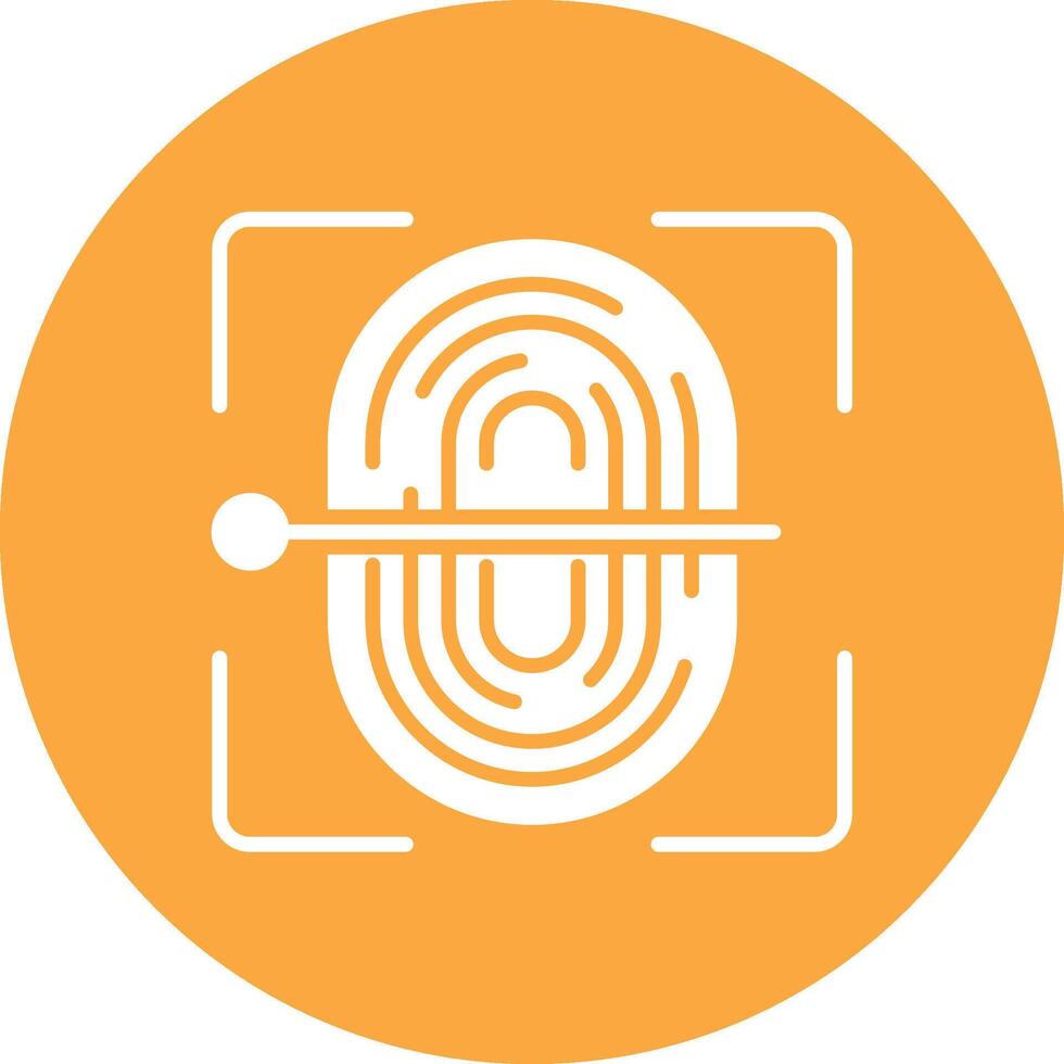 Fingerprint Sensor Interactive UI Graphic vector