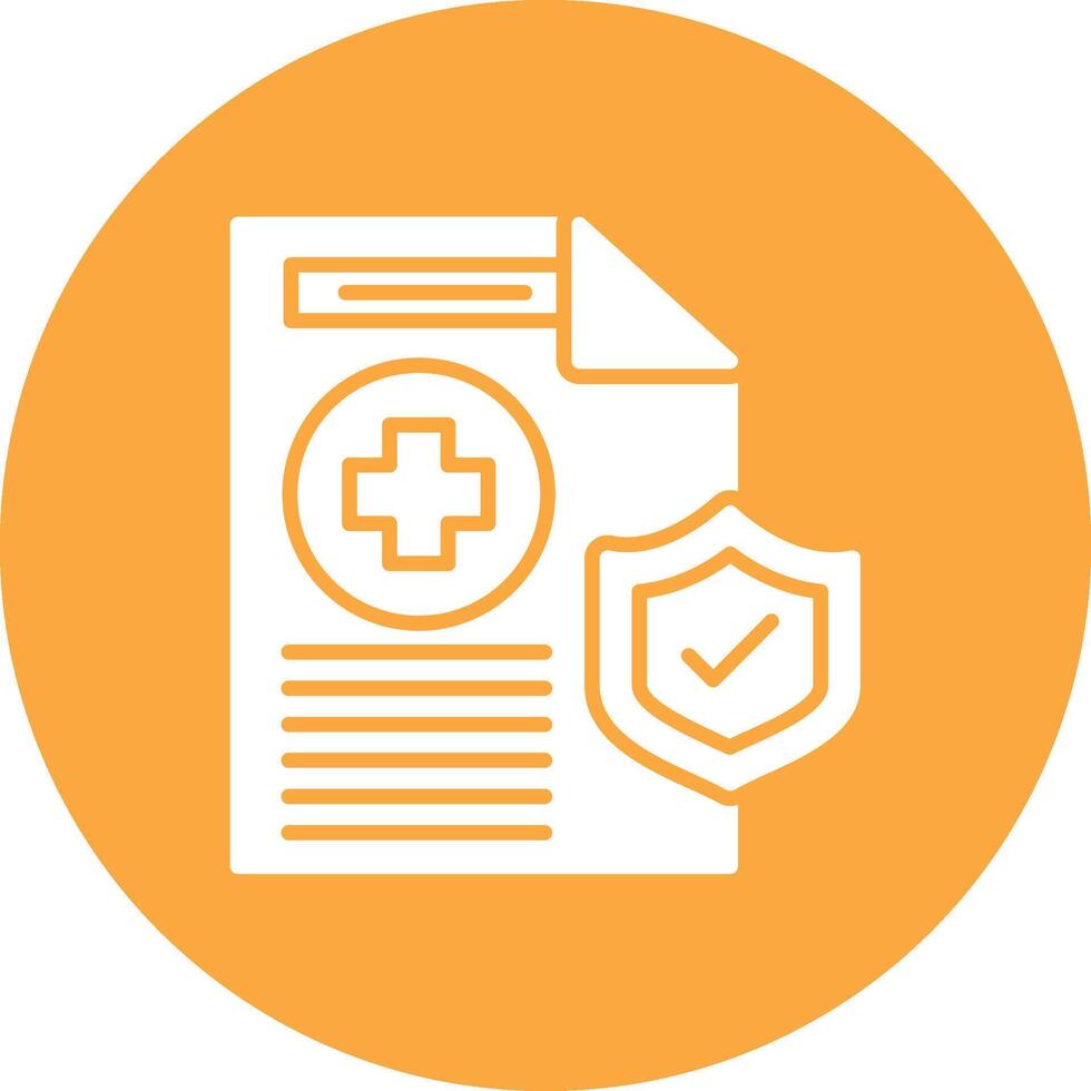 Health Insurance Rounded Line Illustration vector