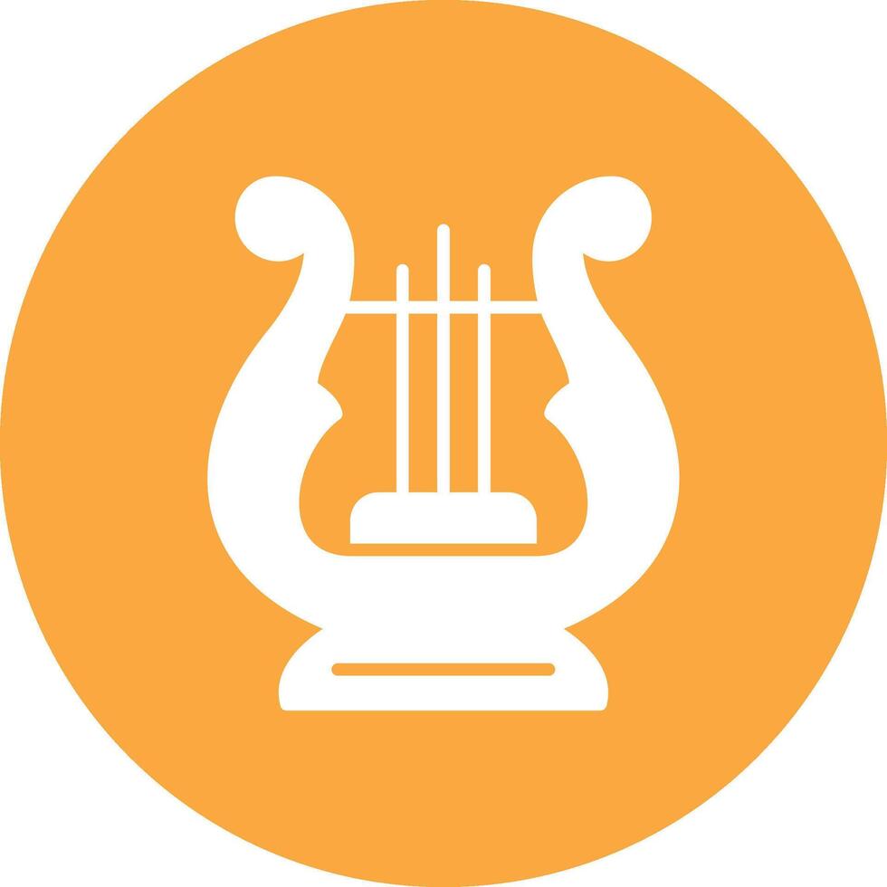 Lyre Bright Flat Element vector