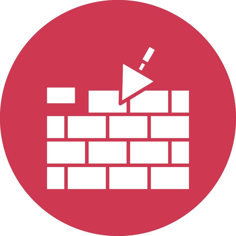 Brickwall Subtle Shadow Icon vector