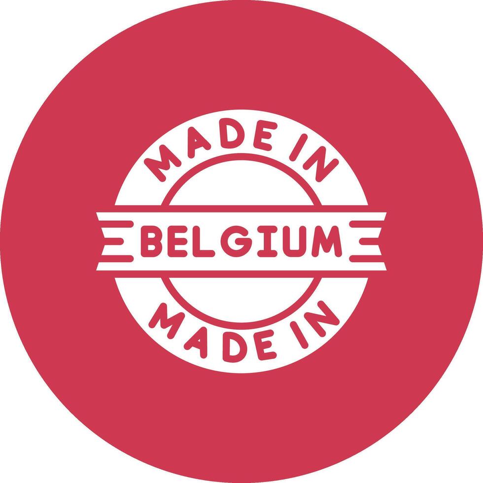 Made In Belgium Dark Theme Element vector