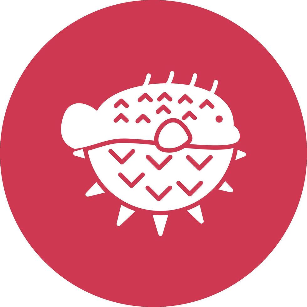 Puffer Fish Outline Graphic Design vector