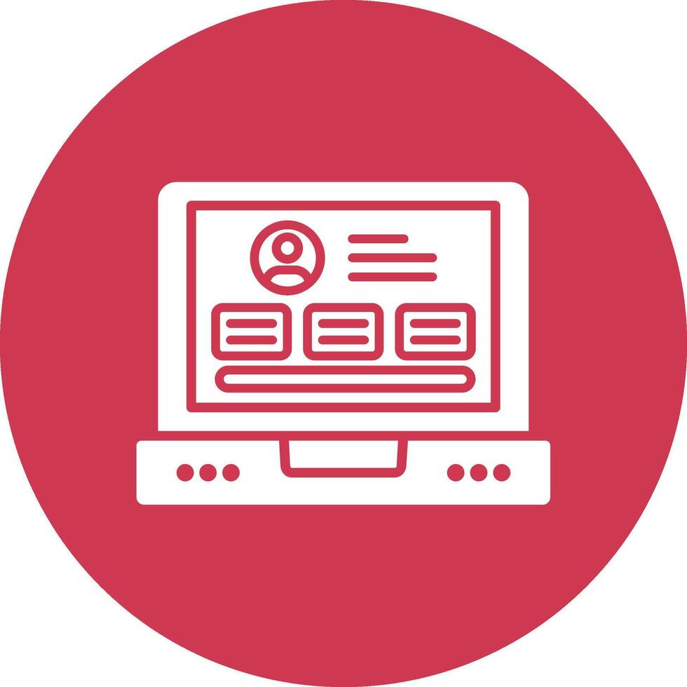 Profile Compact App Icon vector