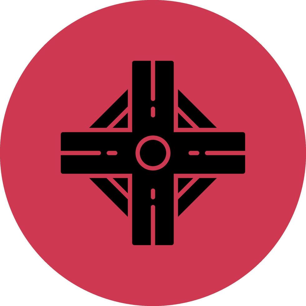 Road Intersection Abstract Web Element vector