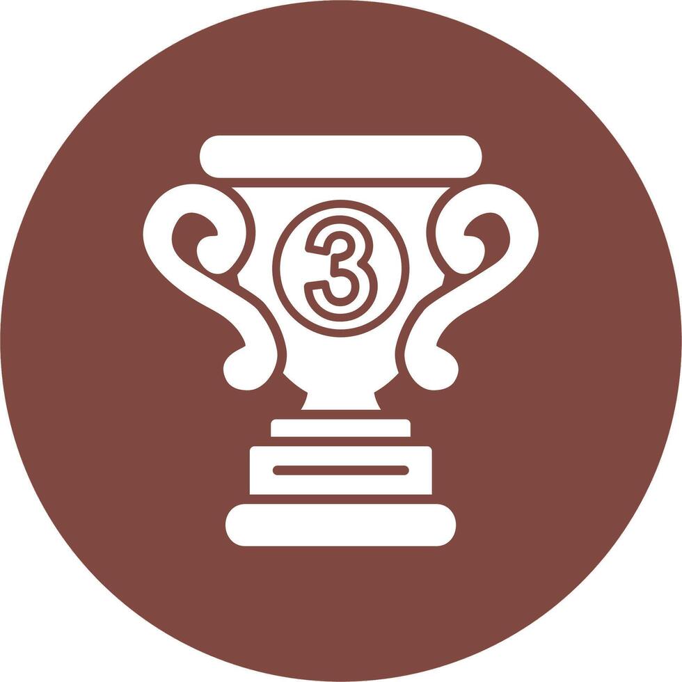 3rd Prize Subtle Shadow Icon vector