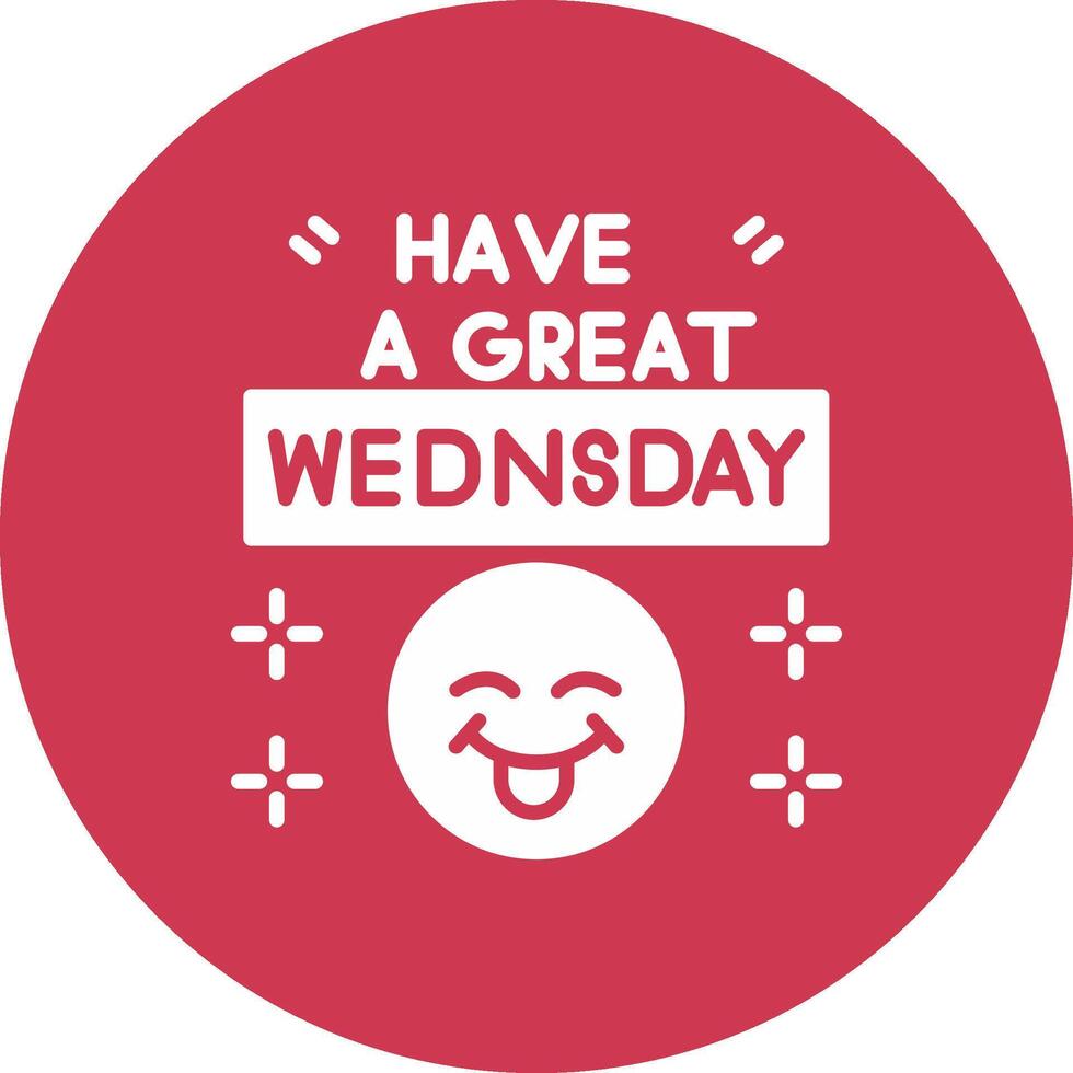 Wednesday Pop Color Style vector