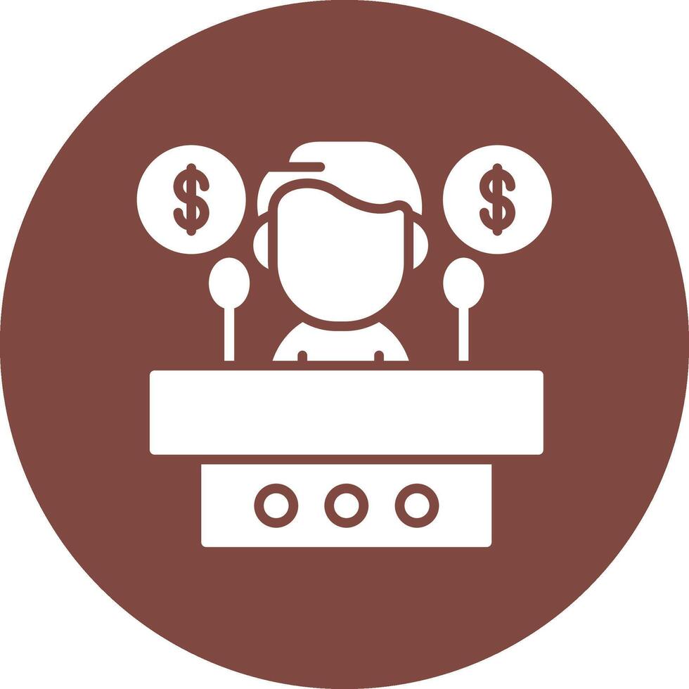 Consultant High Contrast Graphic vector