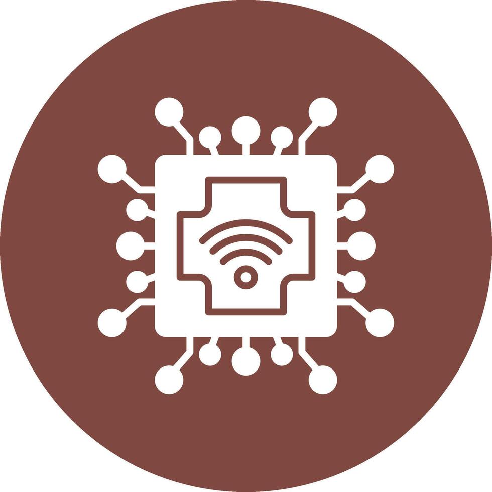 Cpu Shadowed Icon Style vector