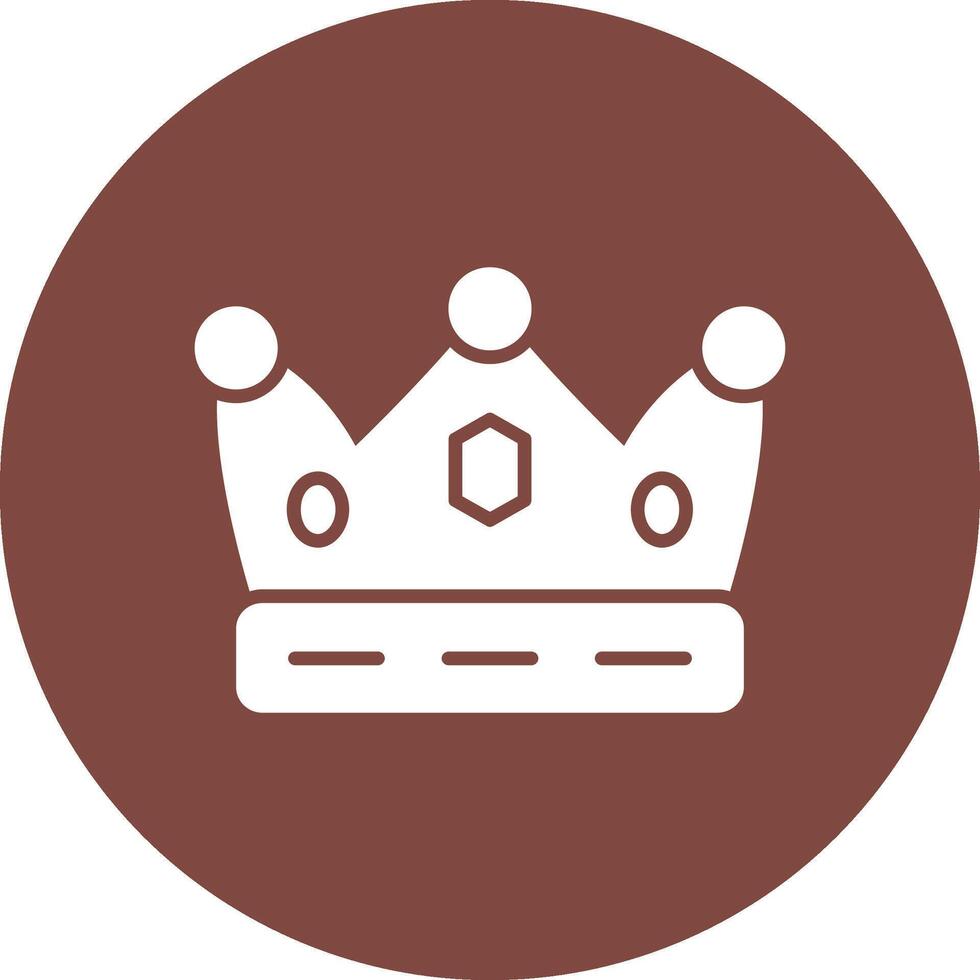 Crown Bold Web Icon vector