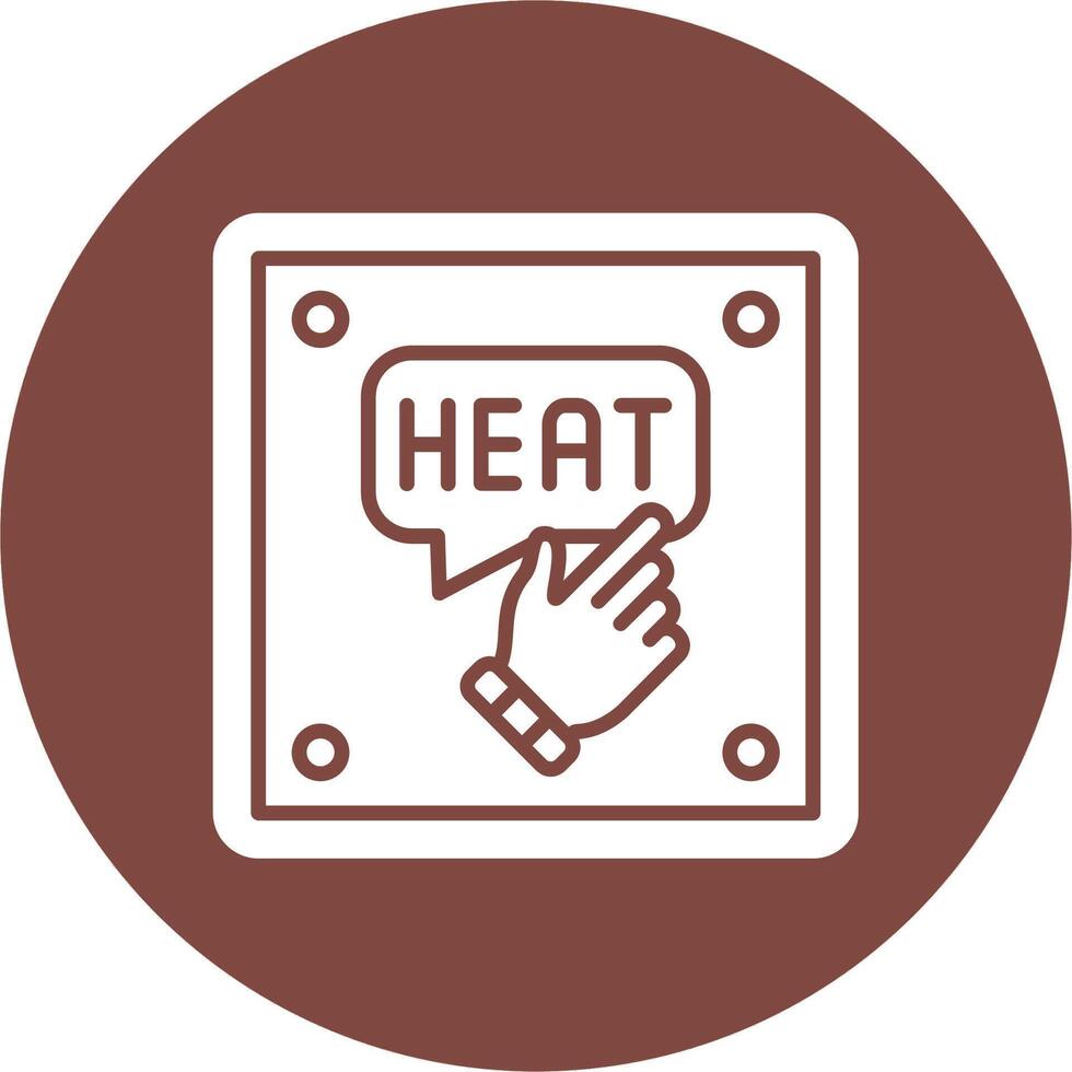 Heat Gradient Style Icon vector