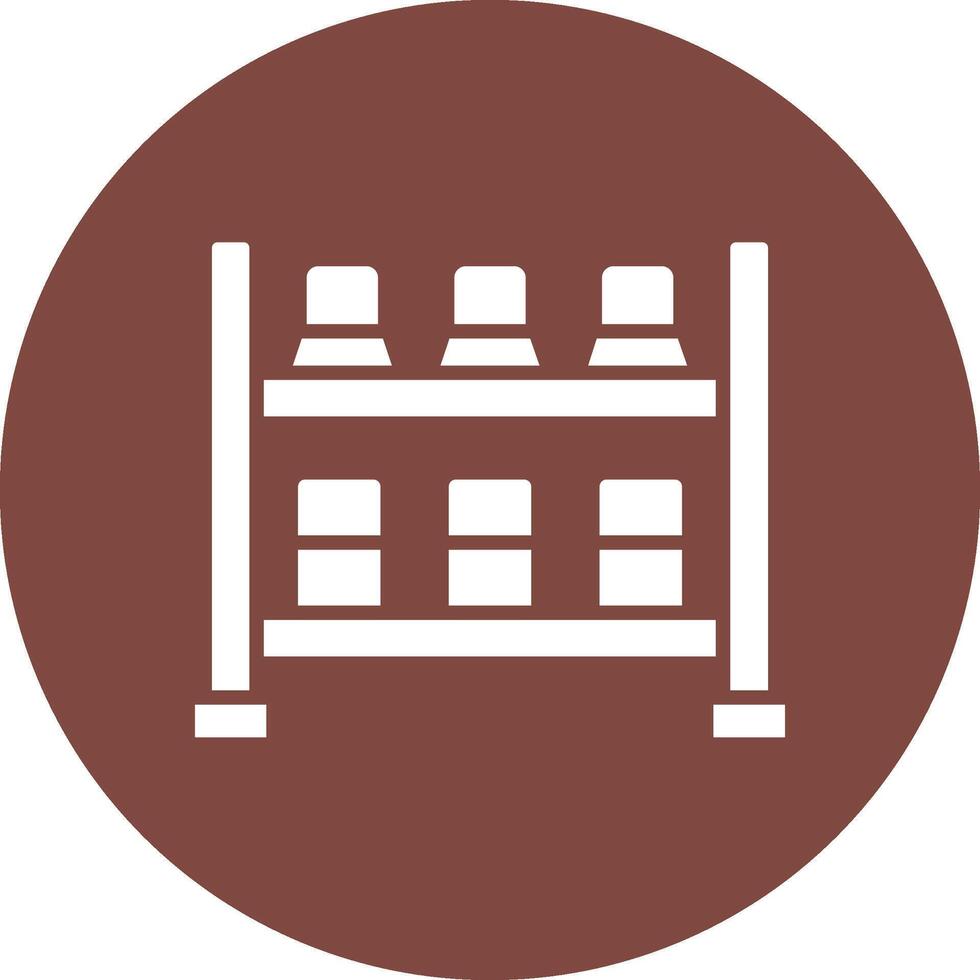 Shoe Rack Responsive Icon Badge vector