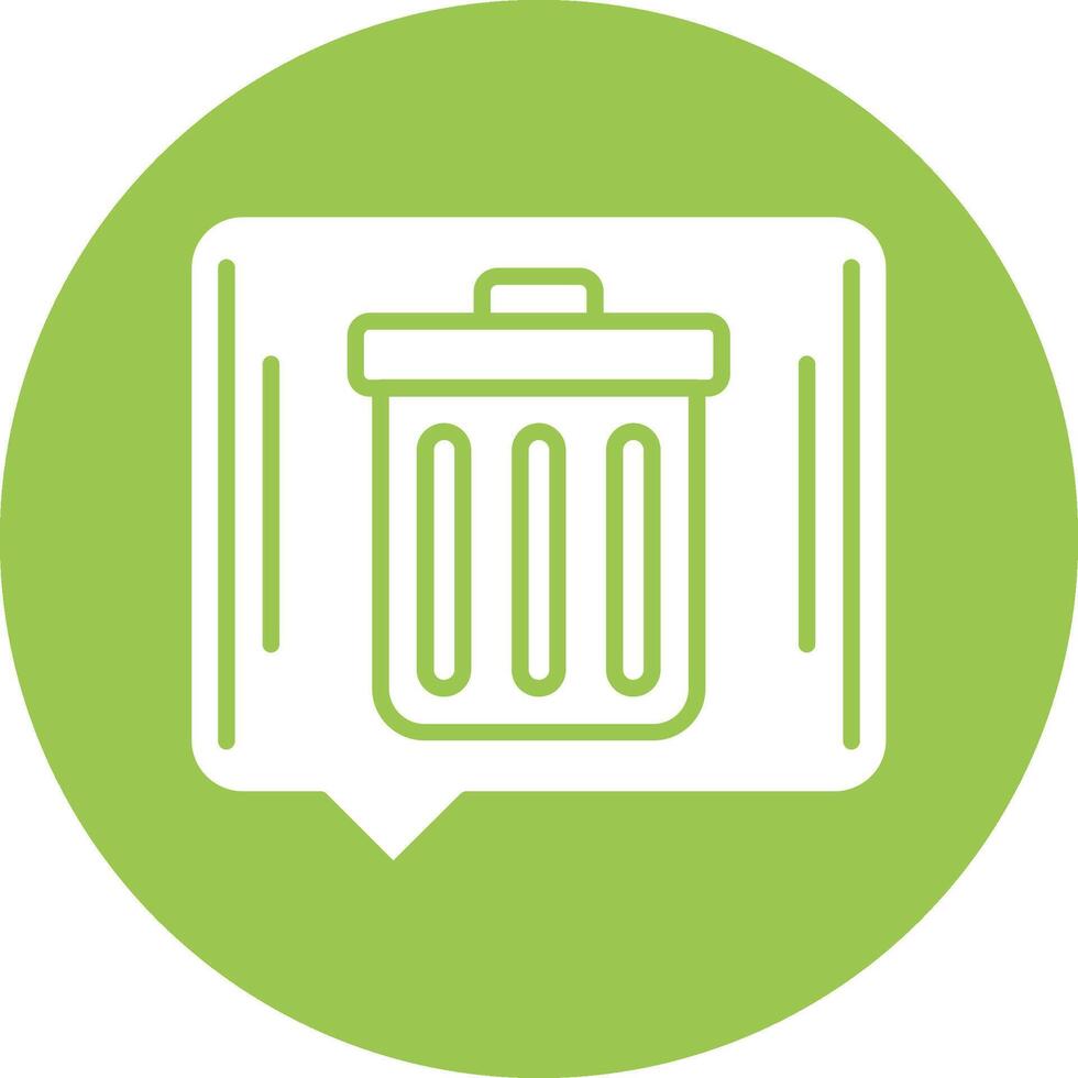 Bin Bold App Illustration vector