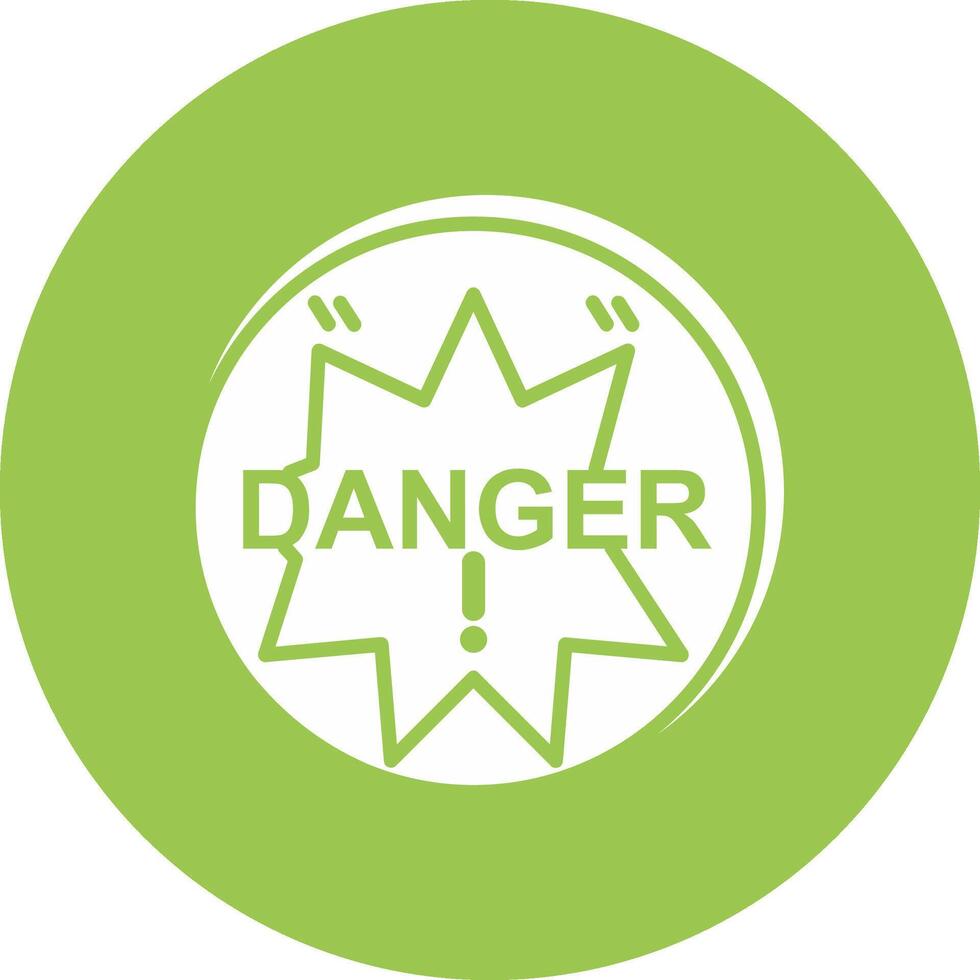 Danger Tech Style Illustration vector