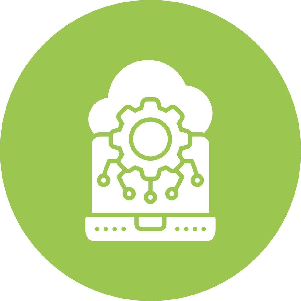 Edge Computing Lined UI Illustration vector