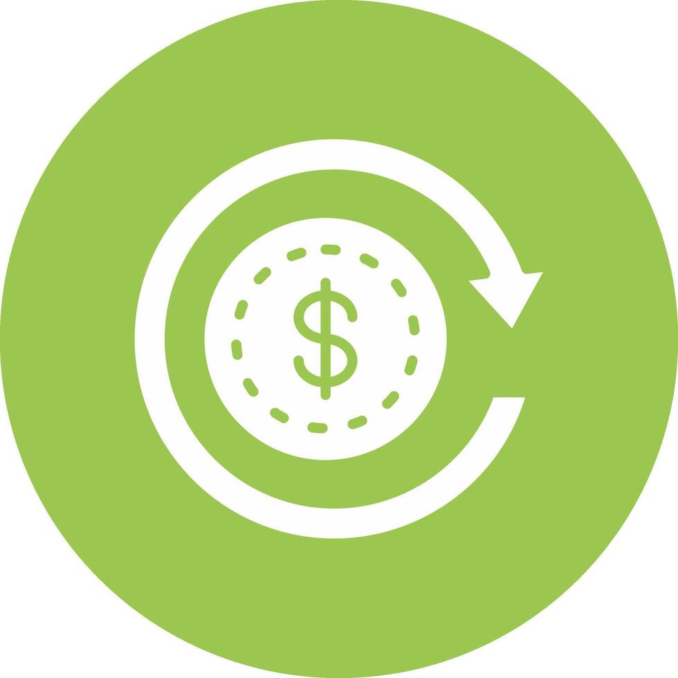 Money Back Guarantee Smooth Gradient Icon vector