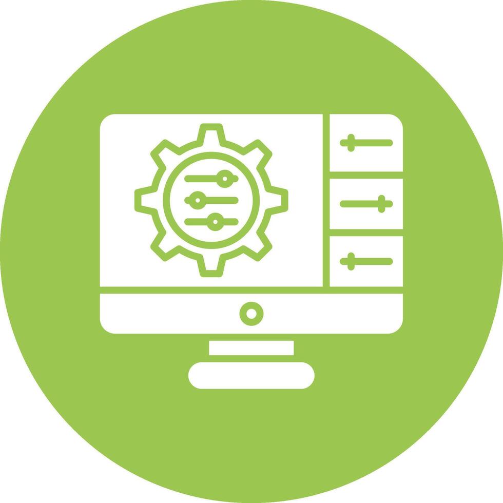 Settings Frame Icon vector