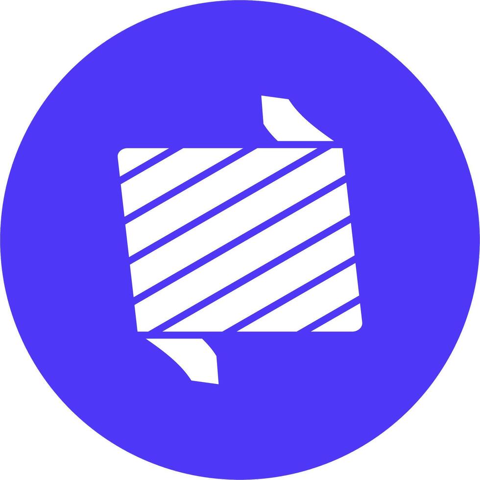 Folded Ribbon Interactive Icon Badge vector