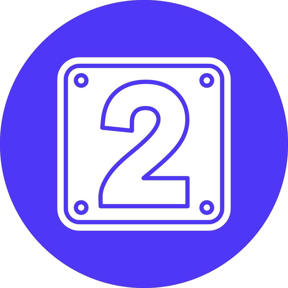 Number 2 User-Friendly Visual vector