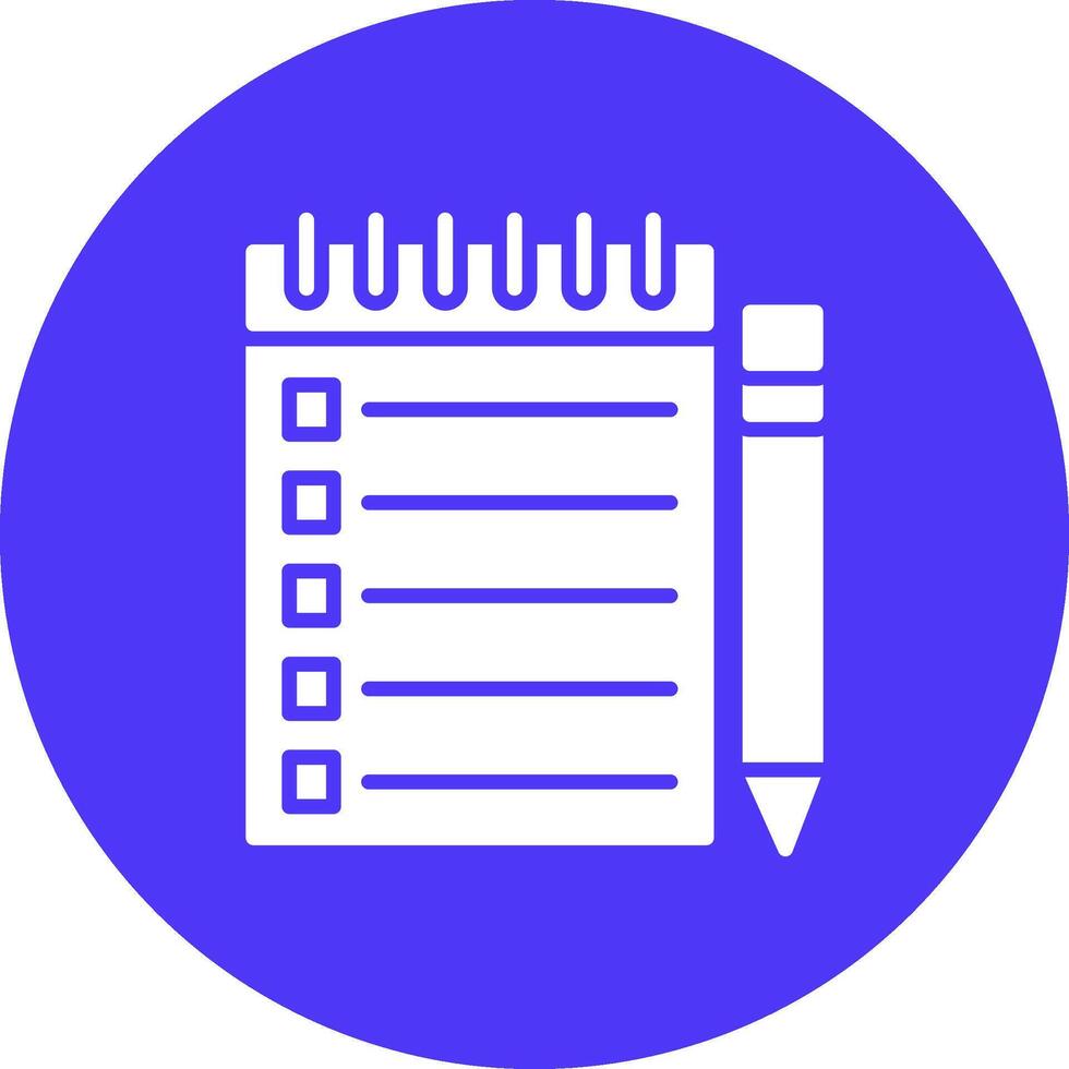 Notepad Minimalist Graphic vector