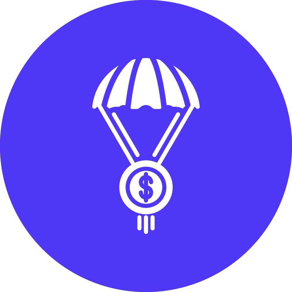 Parachute High Detail Symbol vector