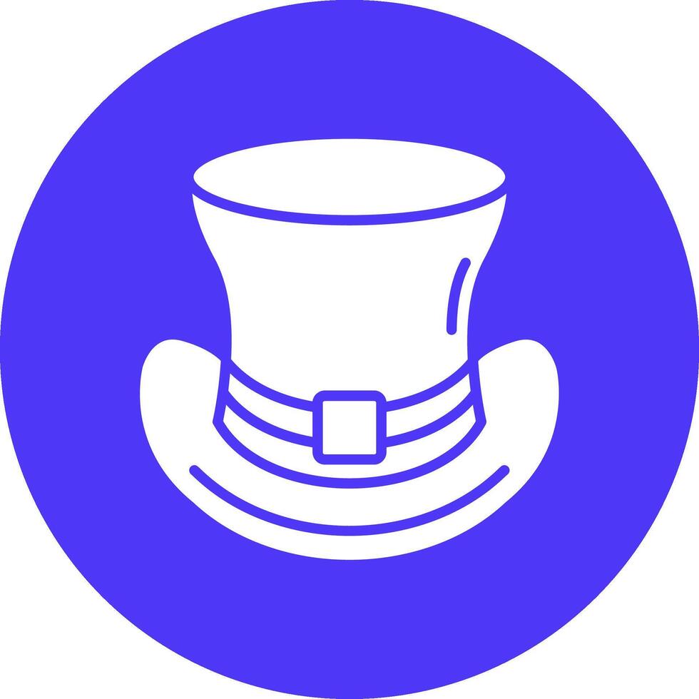 Top Hat Color Block Design vector