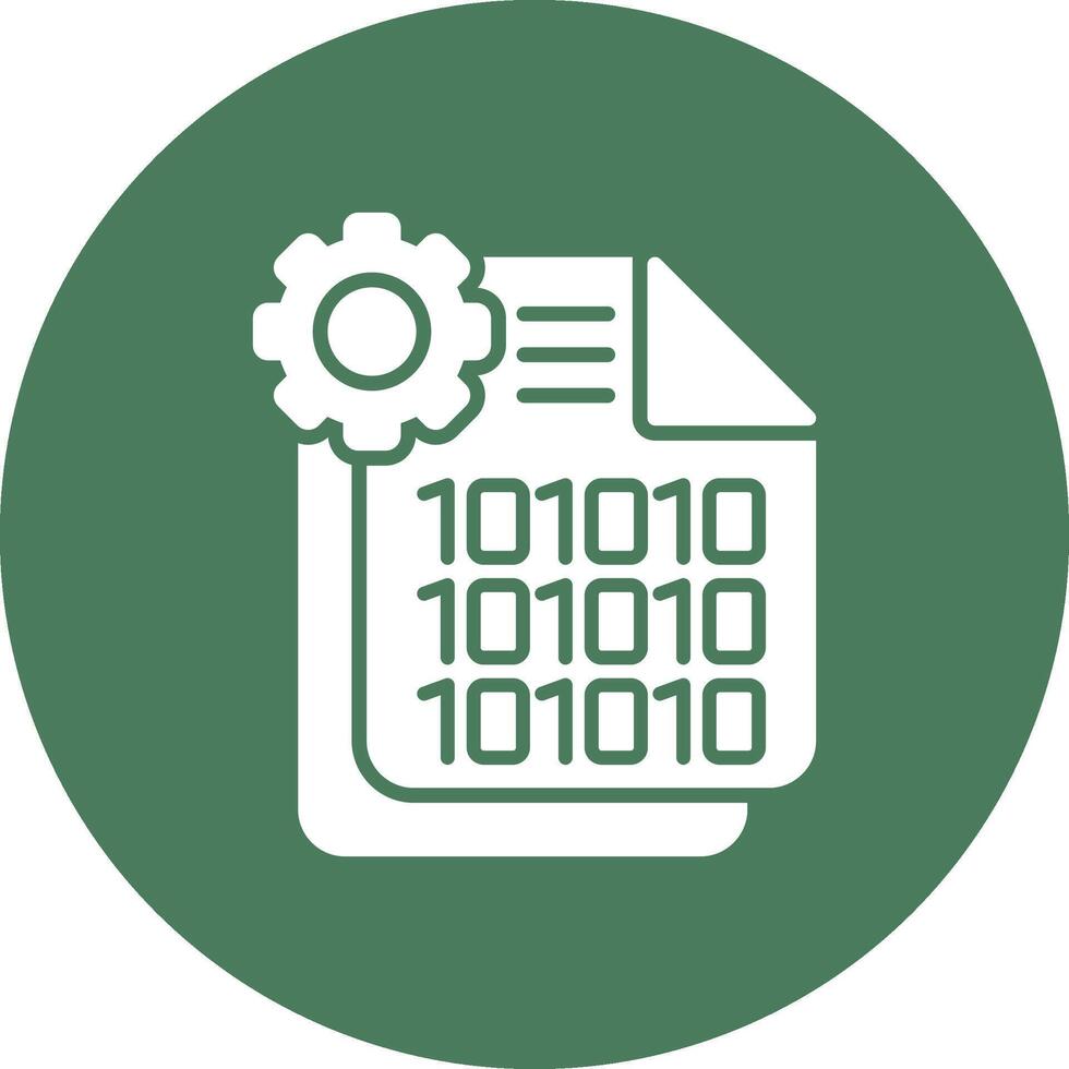 Binary Code Neatly Crafted vector
