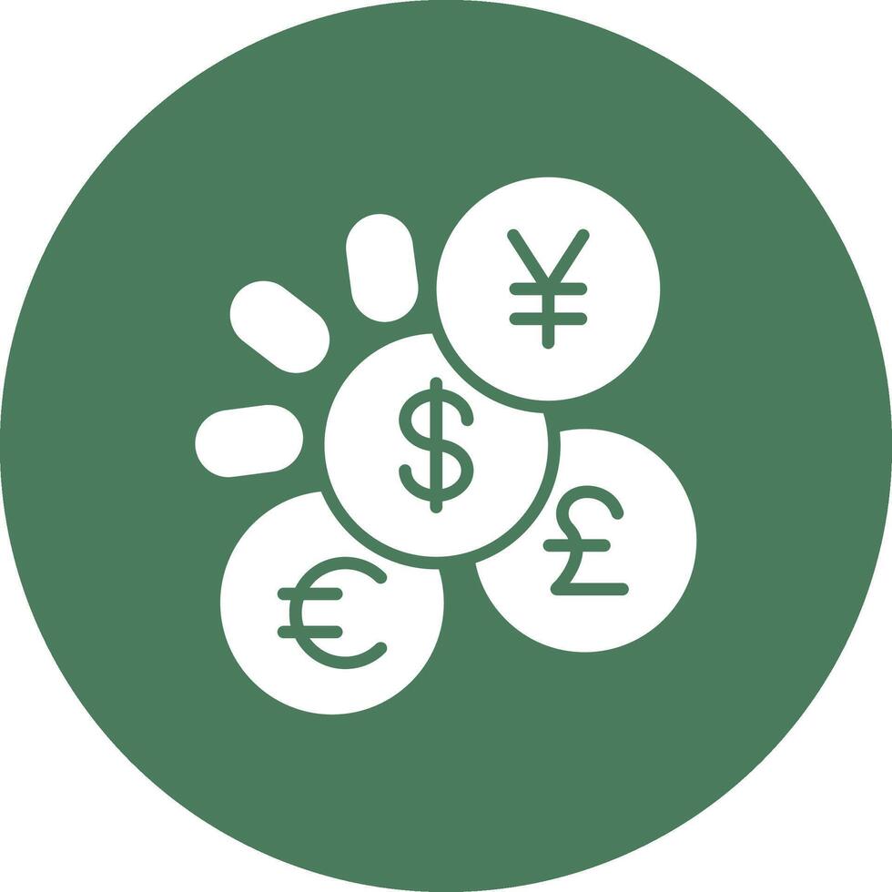 Currency 3D Line Art Piece vector