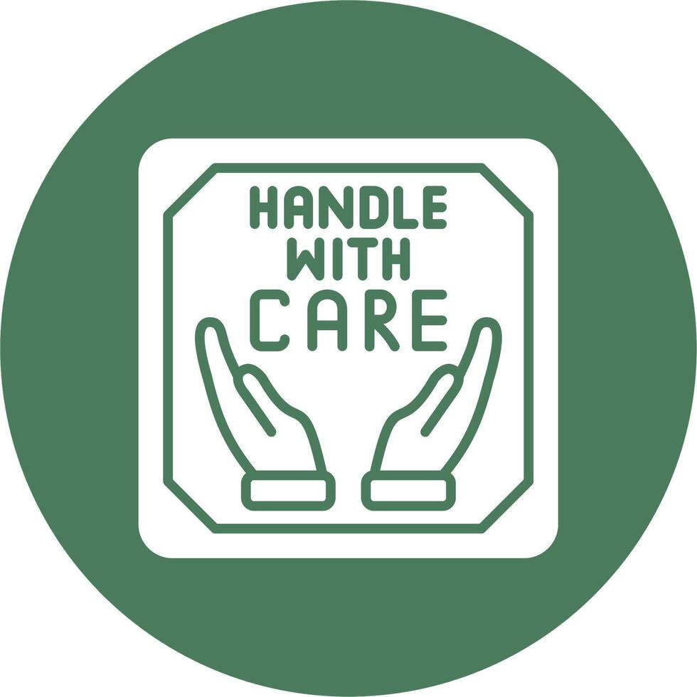 Handle With Care Creative Interface Art vector