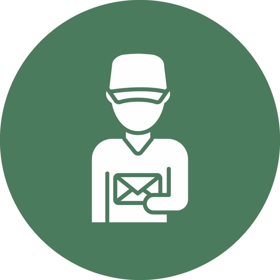 Postman Simple Line Sketch vector