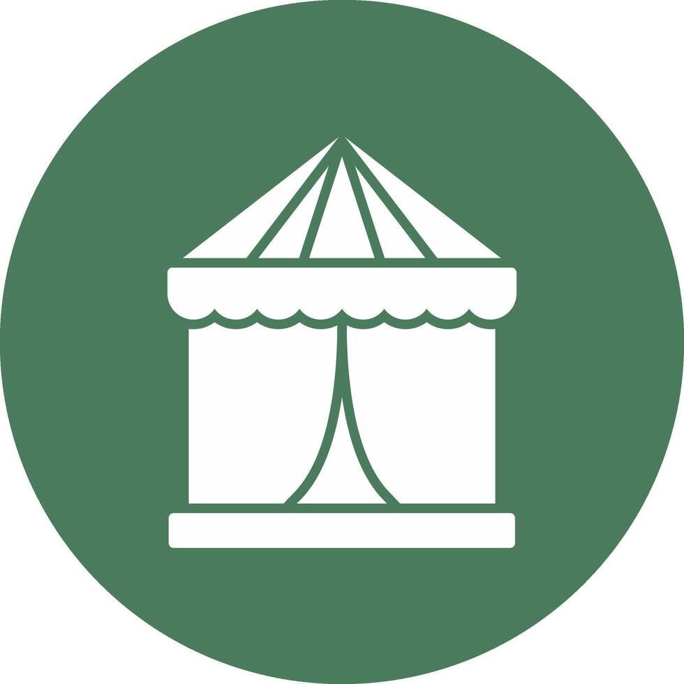 Tent Thin Line Design vector