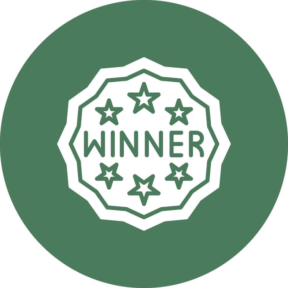 Winner Subtle Shadow Icon vector
