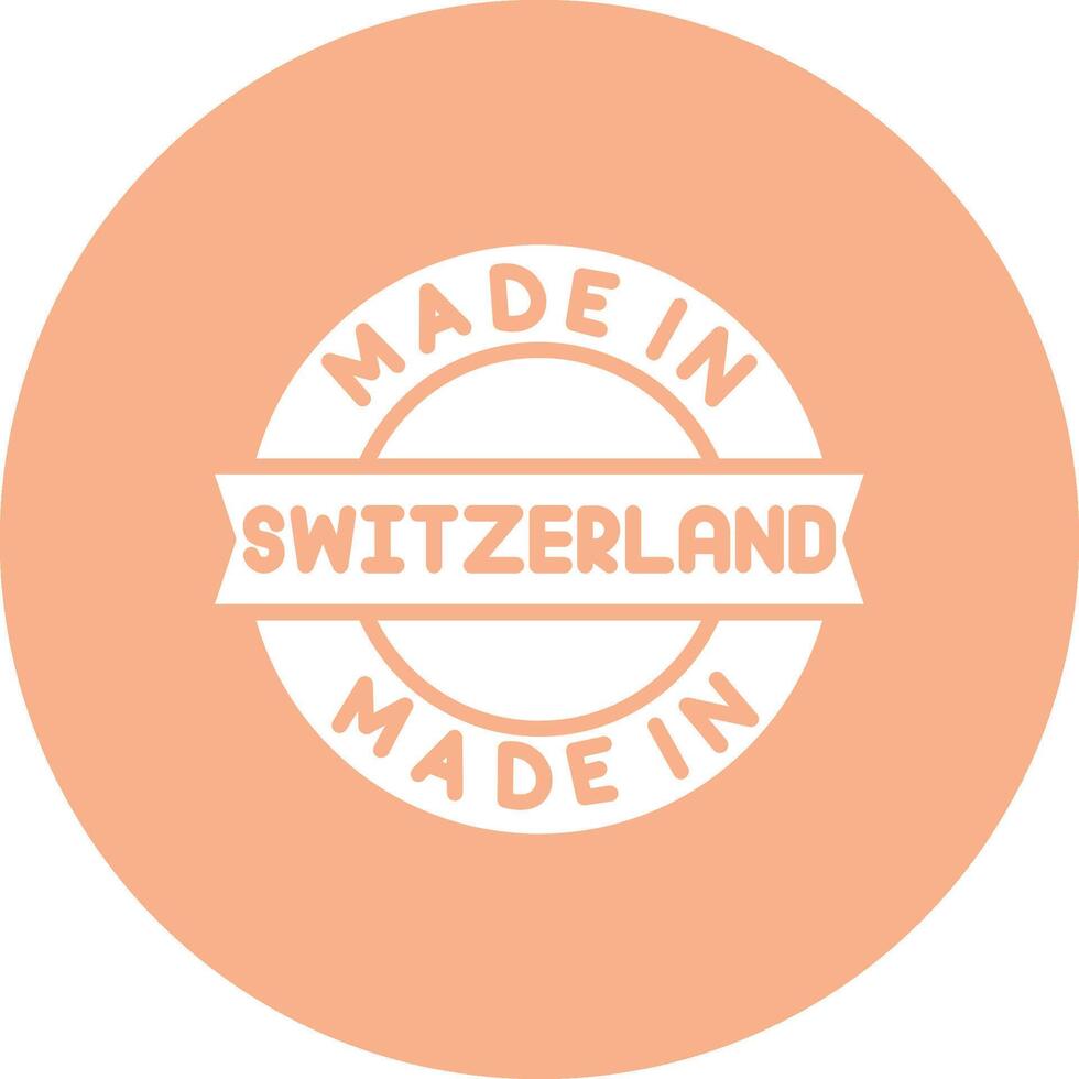 Made In Switzerland Clean Grid Icon vector