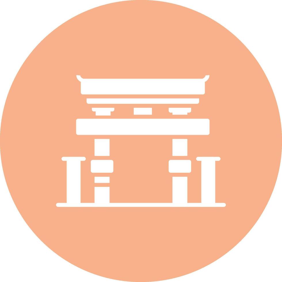 Torii Gate Web Interface Symbol vector