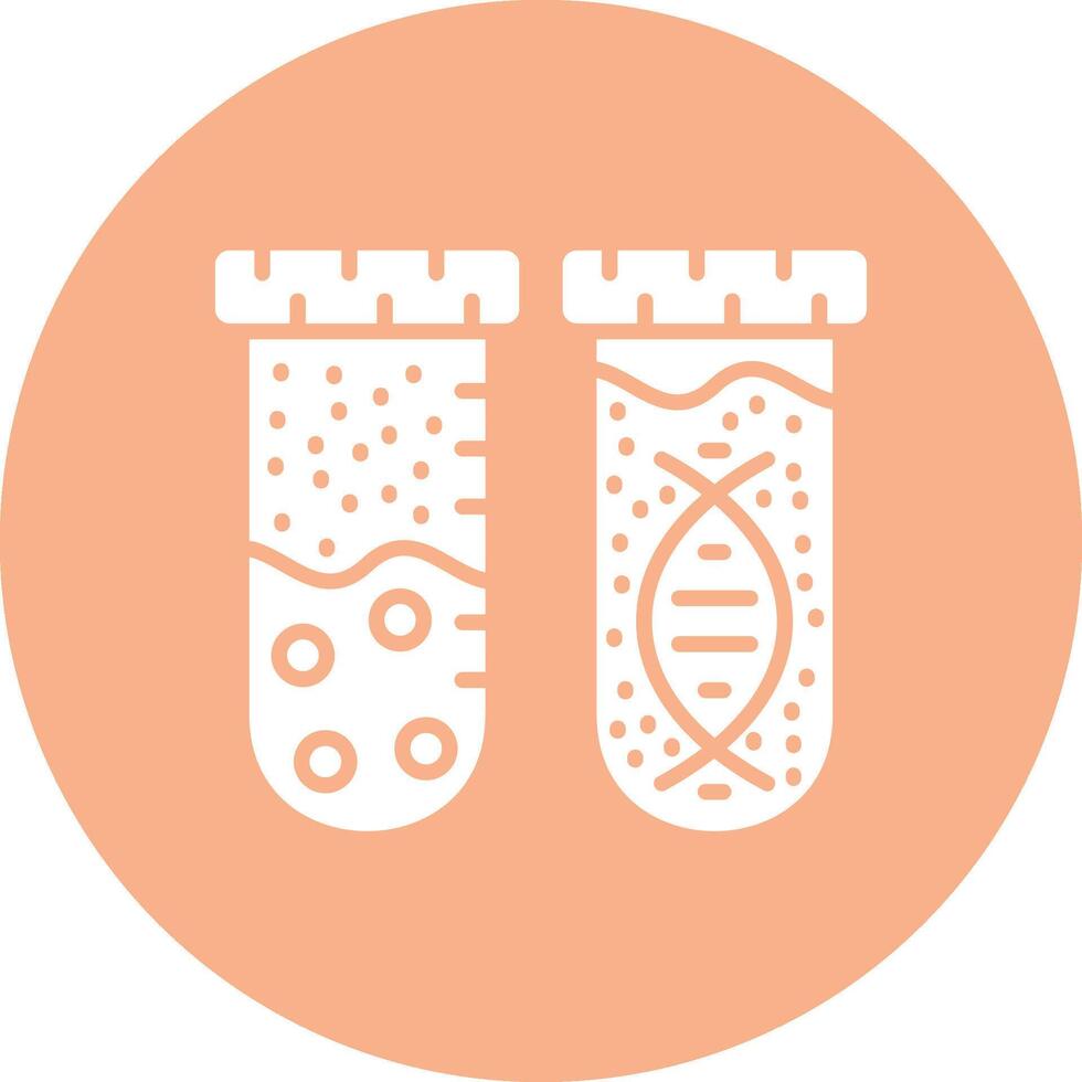 Test Tube Minimal Outline Artwork vector