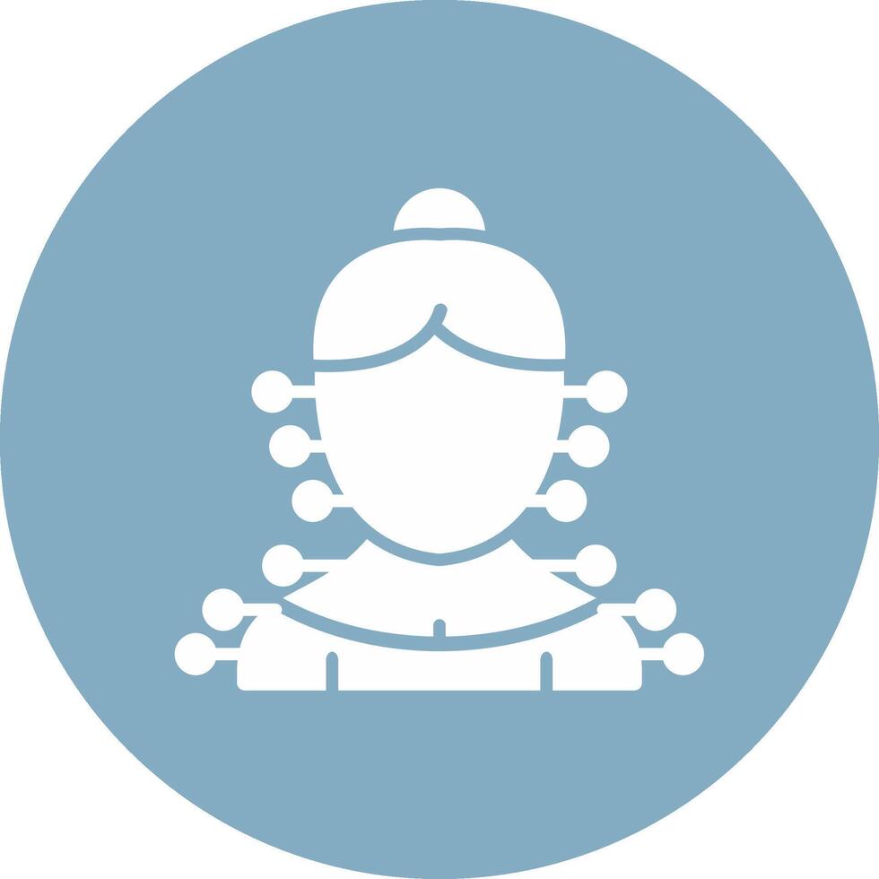 Acupuncture Modern Tech Icon vector