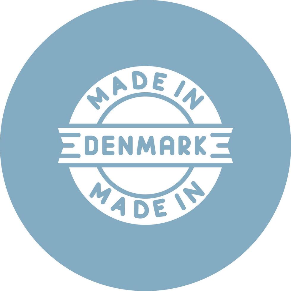 Made In Denmark Modern App Icon vector