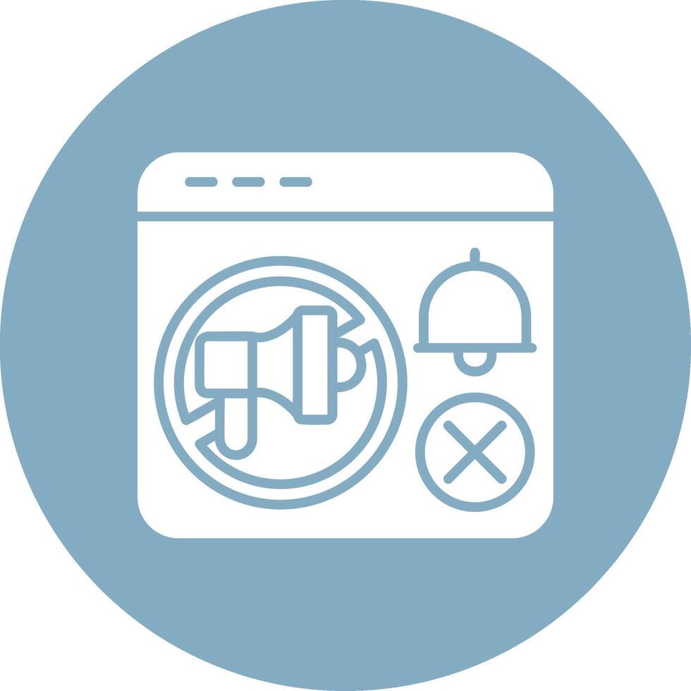 No ads Functional Flat Style vector