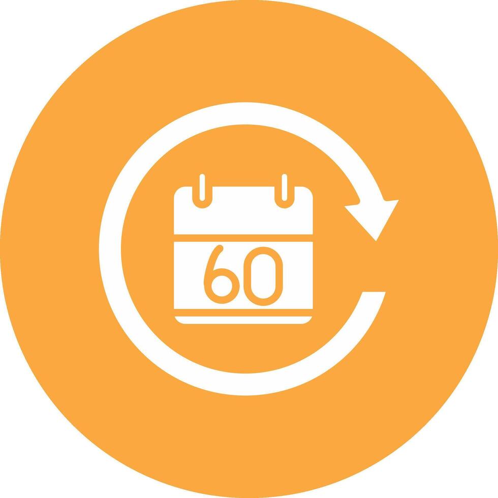 60 Days Soft Shadow Design vector